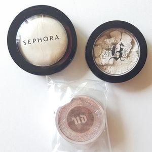 Free w purchase Iridescent Eyeshadows + Highlighter